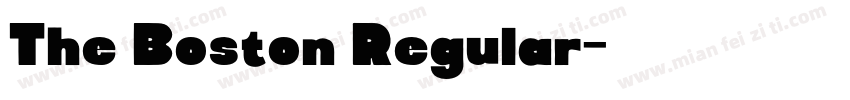 The Boston Regular字体转换
